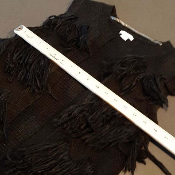 Xhilaration Black Fringe Vest - Picture 6 of 8